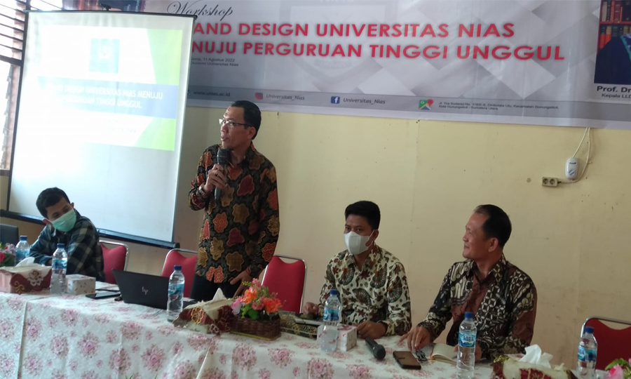 Kegiatan Workshop GRAND DESIGN UNIVERSITAS NIAS MENUJU PERGURUAN TINGGI UNGGUL