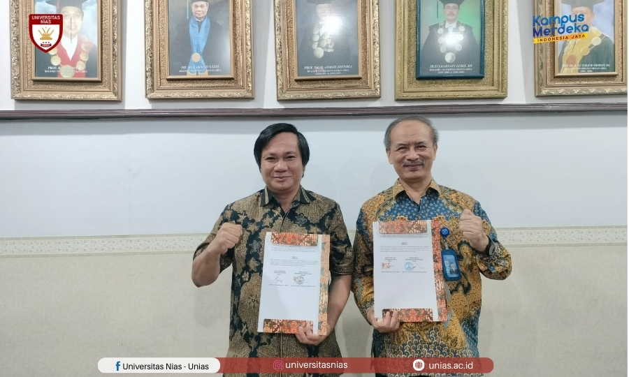 Jalin Kerjasama antar Perguruan Tinggi Rektor Universitas Nias Laksanakan Penandatanganan MoU dengan Rektor Universitas Medan Area