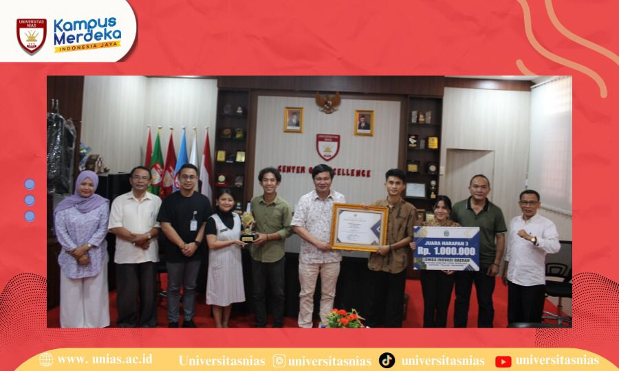 Mahasiswa UNIAS Raih Juara 3 Lomba Inovasi  Daerah Provinsi Sumut, Ini Pesan Rektor