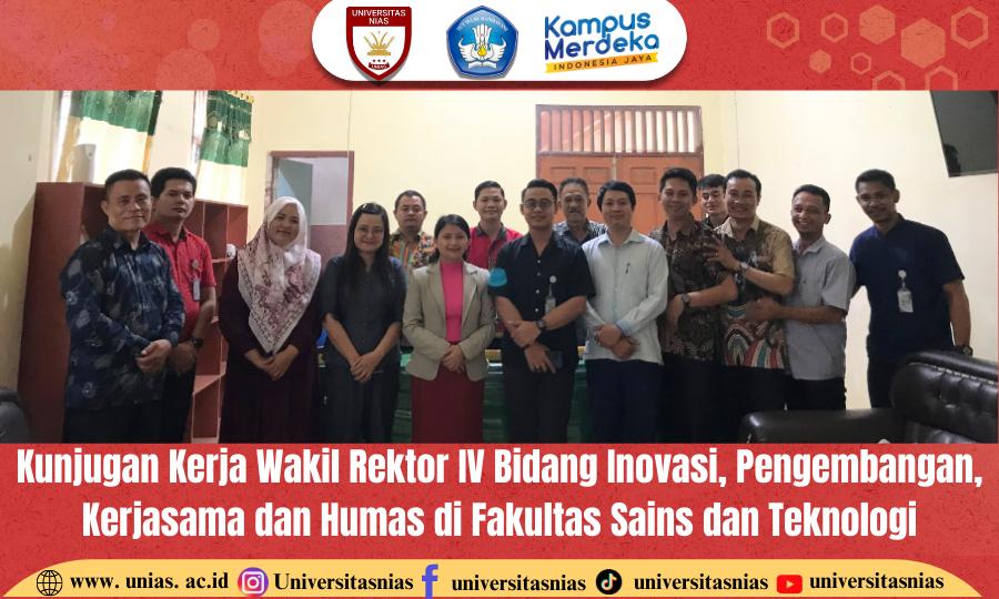 Perkuat  Sinergitas Dengan Fakultas Sains dan Teknologi, Bidang Inovasi  Pengembangan Kerjasama dan Humas Universitas Nias Laksanakan Kunjungan Kerja