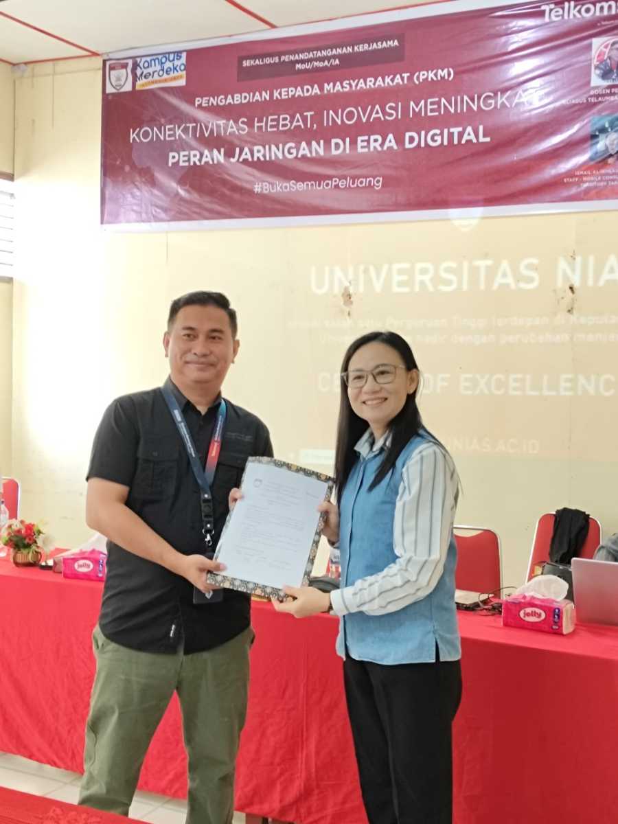 Perkuat Kemitraan Dengan Dunia Usaha, Fakultas Ekonomi Universitas Nias Laksanakan Penandatanganan MoA dan IA