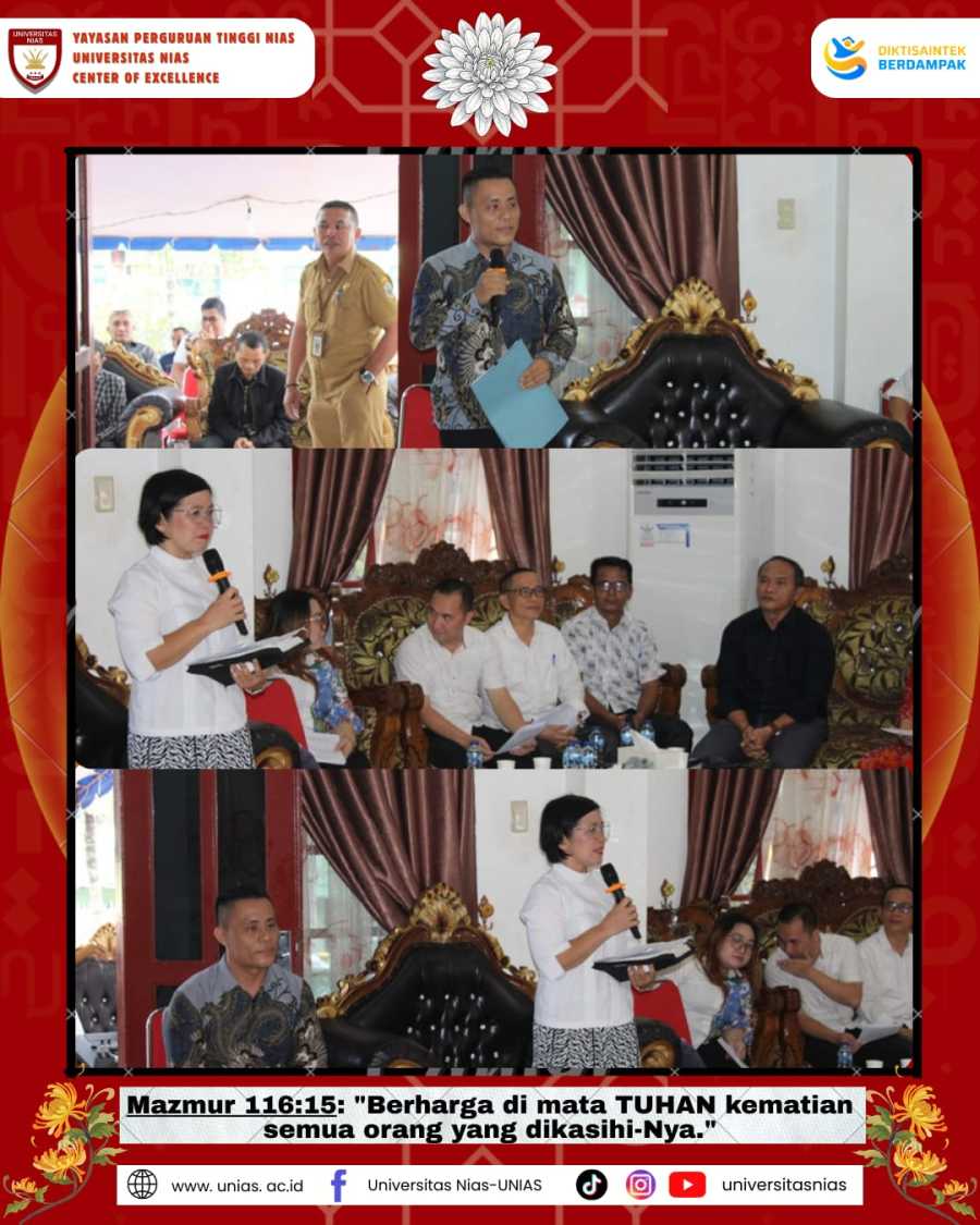 Pimpinan, Dosen, dan Pegawai Universitas Nias Laksanakan Pelayatan atas Wafatnya Istri Wakil Bupati Nias