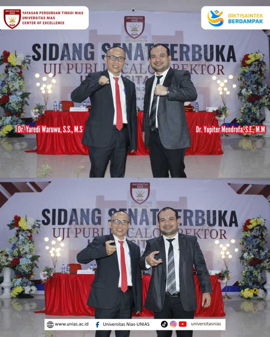 Sidang Senat Terbuka Uji Publik Calon Rektor Universitas Nias Berlangsung Sukses, Tegaskan Komitmen Mewujudkan Kepemimpinan Visioner, Transparan, dan Berintegritas