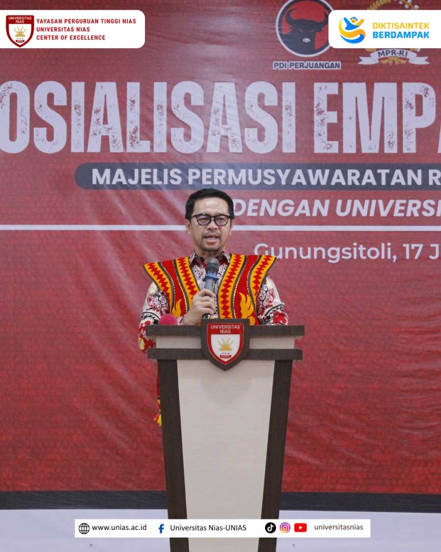 MPR RI Gelar Evaluasi dan Penguatan Program Kegiatan serta Sosialisasi 4 Pilar Kebangsaan Kerjasama Antara Sekretariat Jenderal MPR RI dengan Universitas Nias