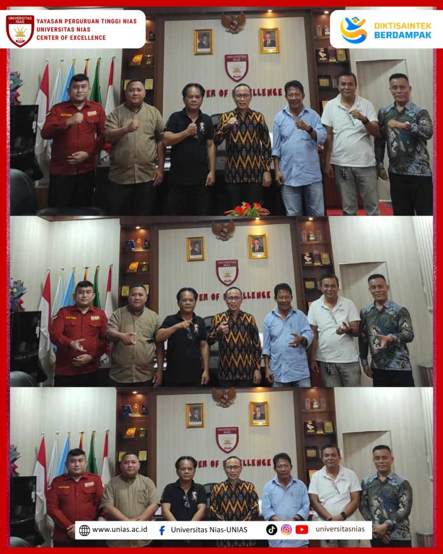 Bangun Kolaborasi Strategis, Rektor Universitas Nias Terima Kunjungan Sejumlah Insan Pers