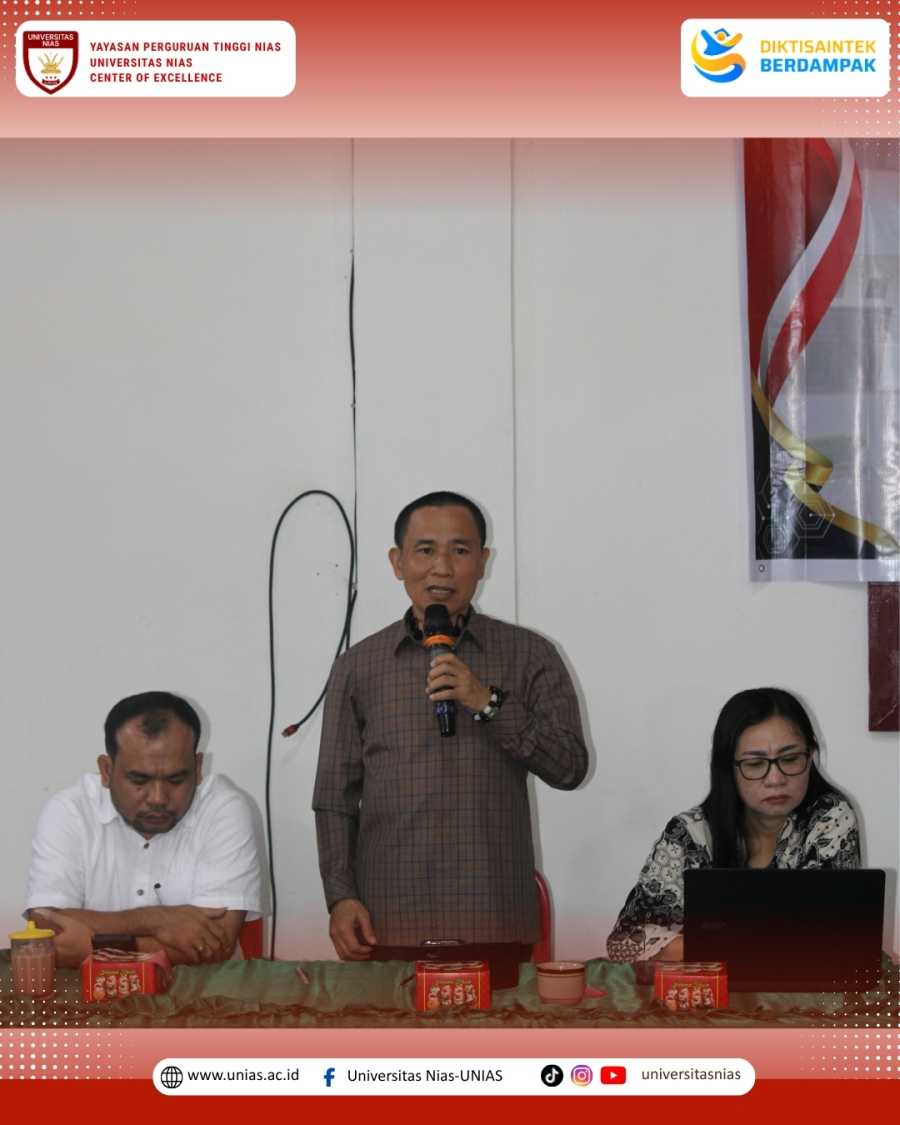 Rektor Universitas Nias Resmi Buka Pelaksanaan Ujian Skripsi Perdana Program Studi Teknologi Informasi Fakultas Sains dan Teknologi