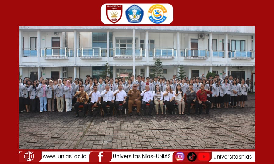Rektor Universitas Nias Bersama Jajaran dan Mahasiswa Ikuti Upacara Sekaligus Pemberangkatan Mahasiswa Penerima Bantuan Pendidikan dari Pemko Gunungsitoli  