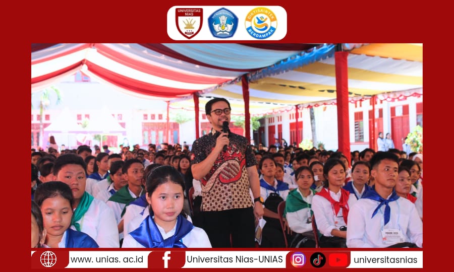 CAMABA Universitas Nias Dapatkan Ceramah Edukatif dari Ketua Pengurus YAPERTI Nias: “ONO NIHA ABAD 21 : Civitas Akademika UNIAS Berkarakter Unggul, Pelopor Kemandirian, dan Penguasa Teknologi Terbarukan.”